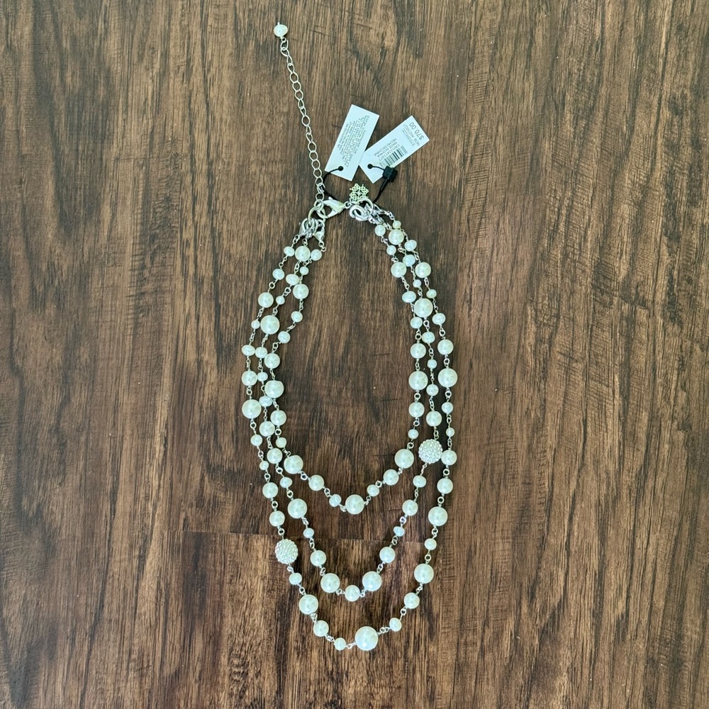 WHBM multi pearl strand necklace - Picture 10 of 15